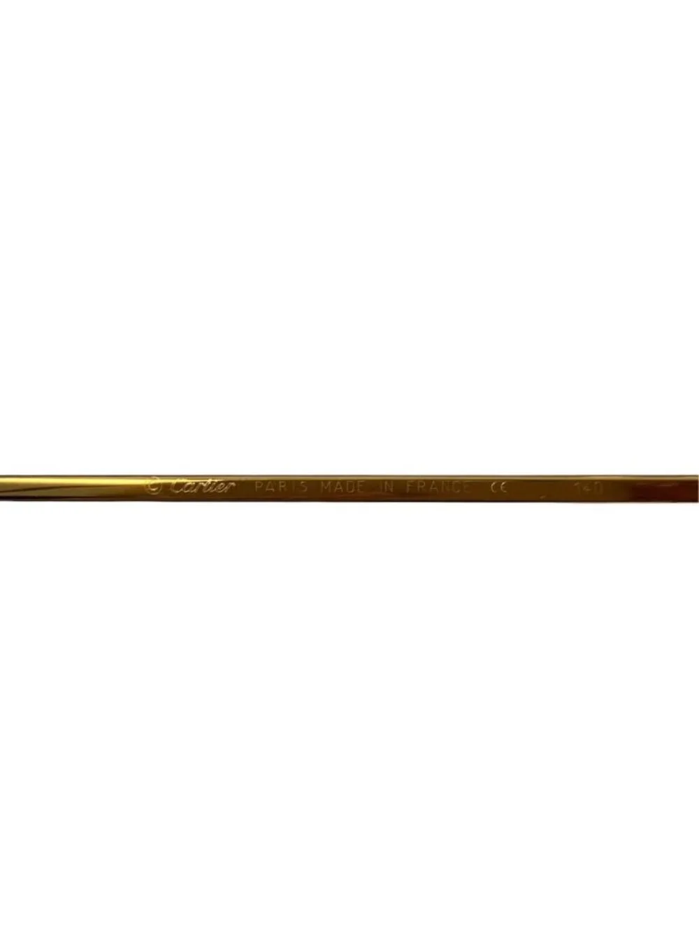 Cartier Trinity Teardrop Sunglasses Gold Color Frame Eyewear